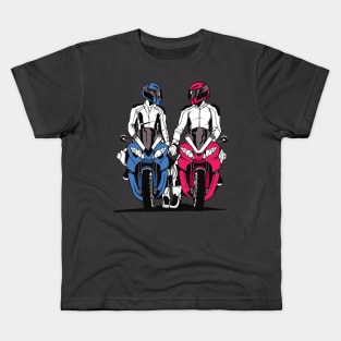 valentines day motorcycle Kids T-Shirt